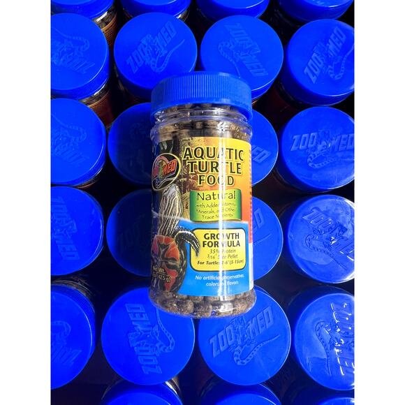 ZooMed Natural Aquatic Turtle Food 24 Bottles Growth Formula 36oz Total NEW